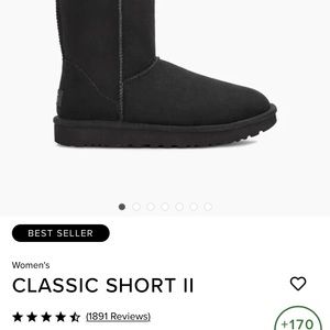 Black ugg classic 2 pre-loved